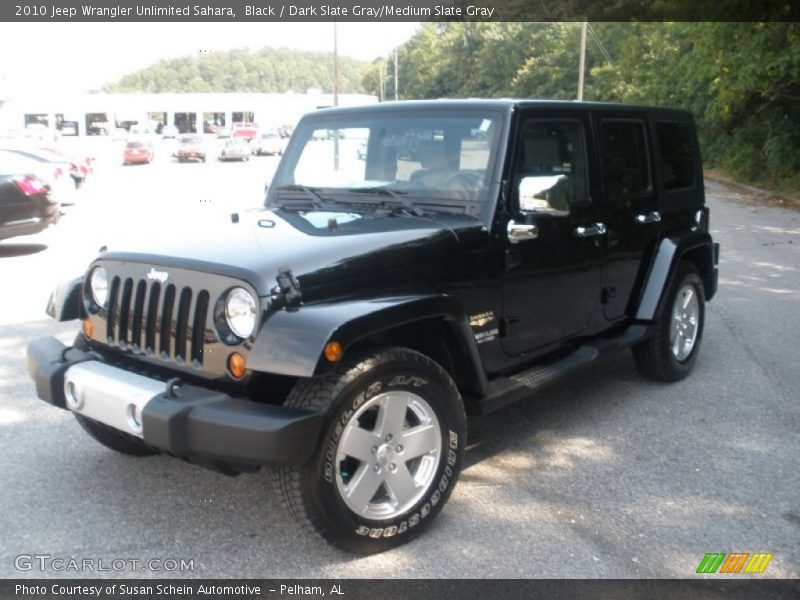 Black / Dark Slate Gray/Medium Slate Gray 2010 Jeep Wrangler Unlimited Sahara