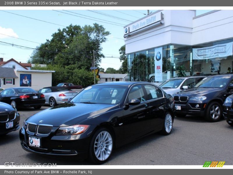 Jet Black / Terra Dakota Leather 2008 BMW 3 Series 335xi Sedan