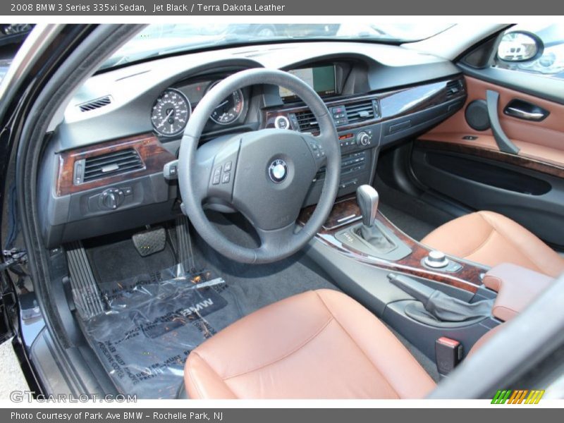 Jet Black / Terra Dakota Leather 2008 BMW 3 Series 335xi Sedan