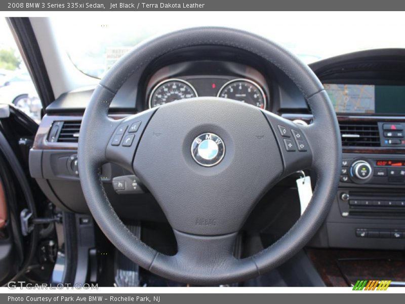 Jet Black / Terra Dakota Leather 2008 BMW 3 Series 335xi Sedan