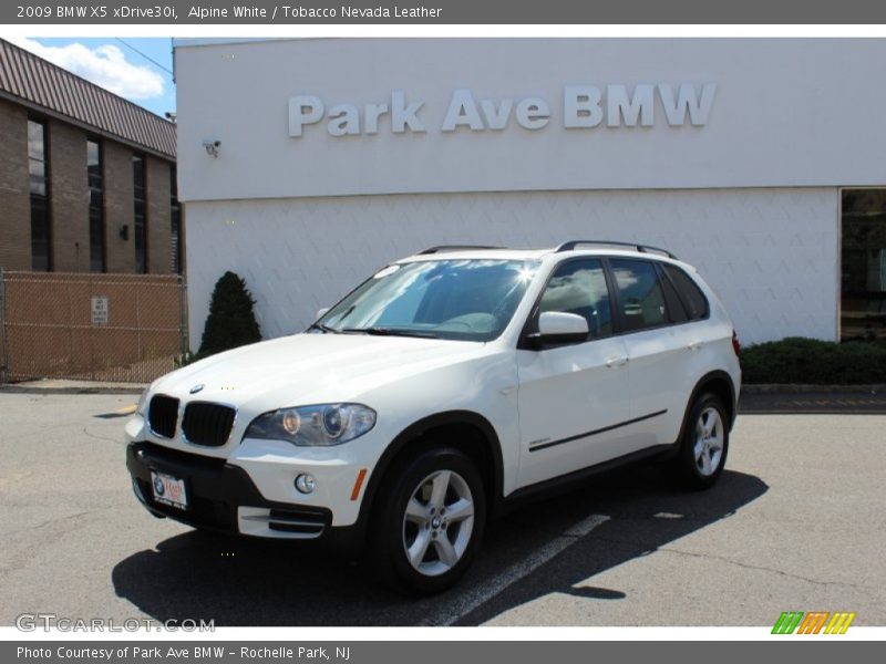 Alpine White / Tobacco Nevada Leather 2009 BMW X5 xDrive30i