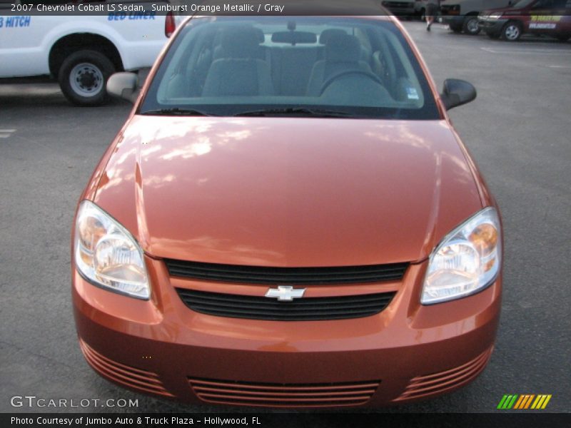 Sunburst Orange Metallic / Gray 2007 Chevrolet Cobalt LS Sedan
