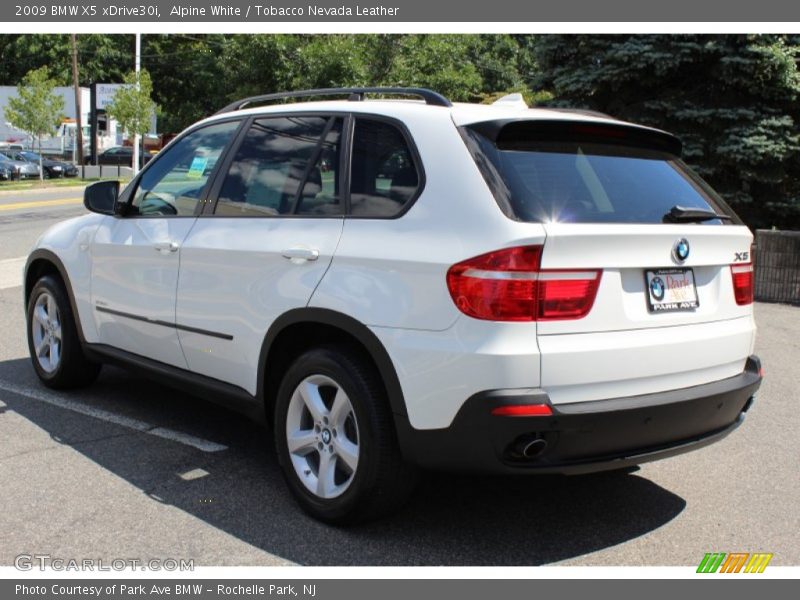Alpine White / Tobacco Nevada Leather 2009 BMW X5 xDrive30i