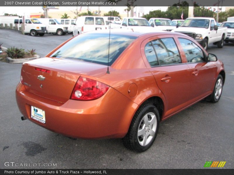 Sunburst Orange Metallic / Gray 2007 Chevrolet Cobalt LS Sedan
