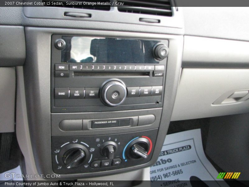 Sunburst Orange Metallic / Gray 2007 Chevrolet Cobalt LS Sedan