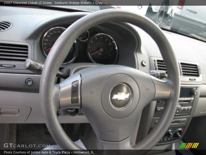 Sunburst Orange Metallic / Gray 2007 Chevrolet Cobalt LS Sedan