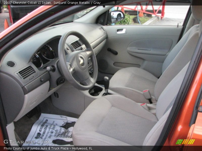 Sunburst Orange Metallic / Gray 2007 Chevrolet Cobalt LS Sedan