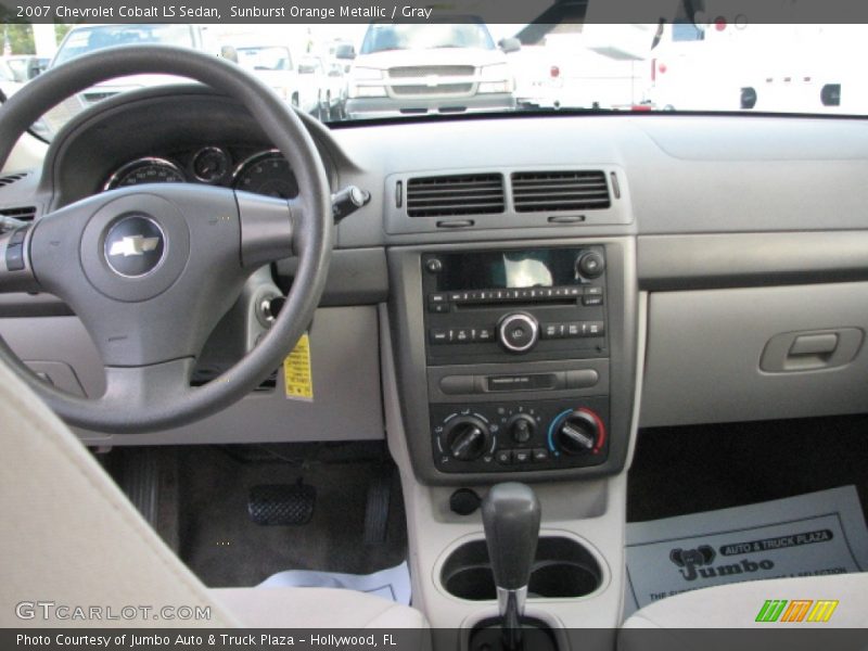 Sunburst Orange Metallic / Gray 2007 Chevrolet Cobalt LS Sedan