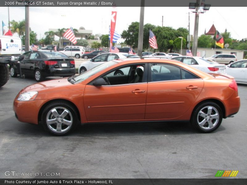 Fusion Orange Metallic / Ebony 2006 Pontiac G6 GT Sedan