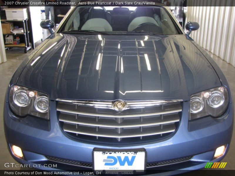 Aero Blue Pearlcoat / Dark Slate Gray/Vanilla 2007 Chrysler Crossfire Limited Roadster