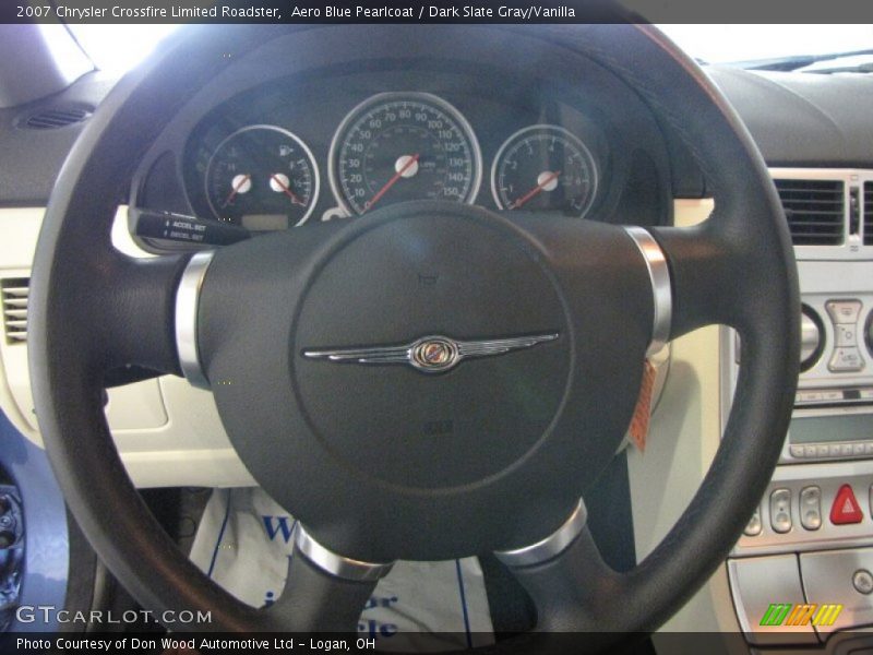 Aero Blue Pearlcoat / Dark Slate Gray/Vanilla 2007 Chrysler Crossfire Limited Roadster