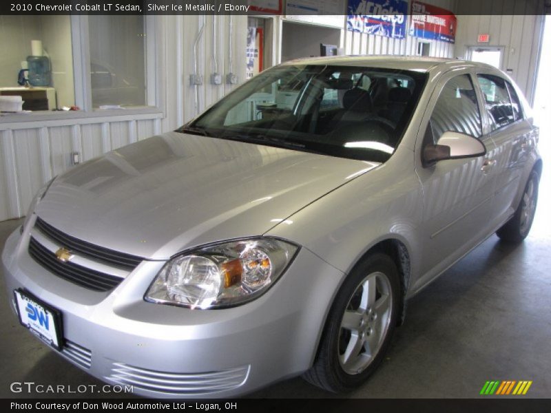 Silver Ice Metallic / Ebony 2010 Chevrolet Cobalt LT Sedan