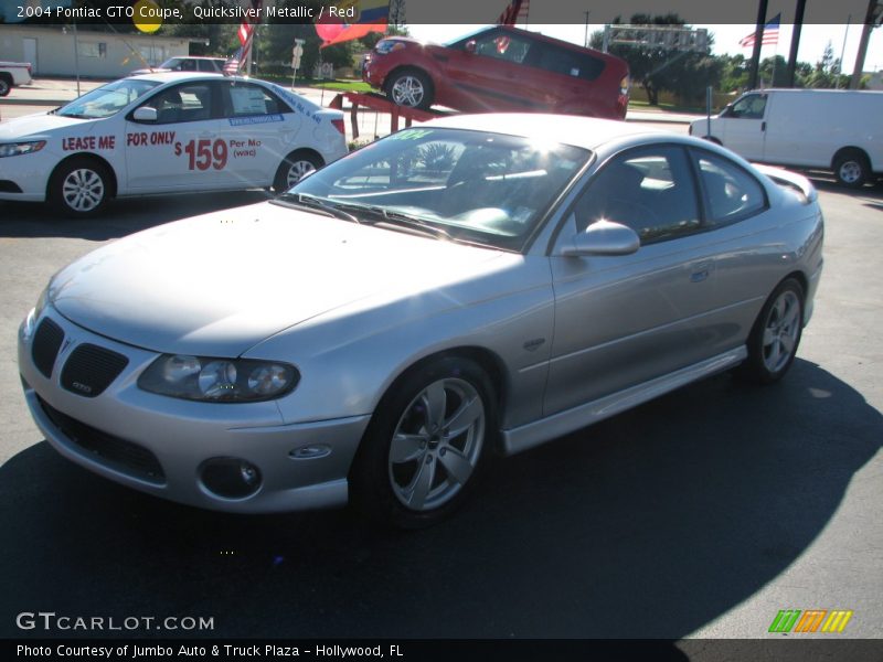 Quicksilver Metallic / Red 2004 Pontiac GTO Coupe