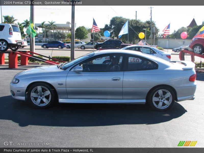 Quicksilver Metallic / Red 2004 Pontiac GTO Coupe