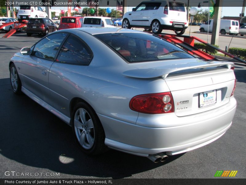 Quicksilver Metallic / Red 2004 Pontiac GTO Coupe