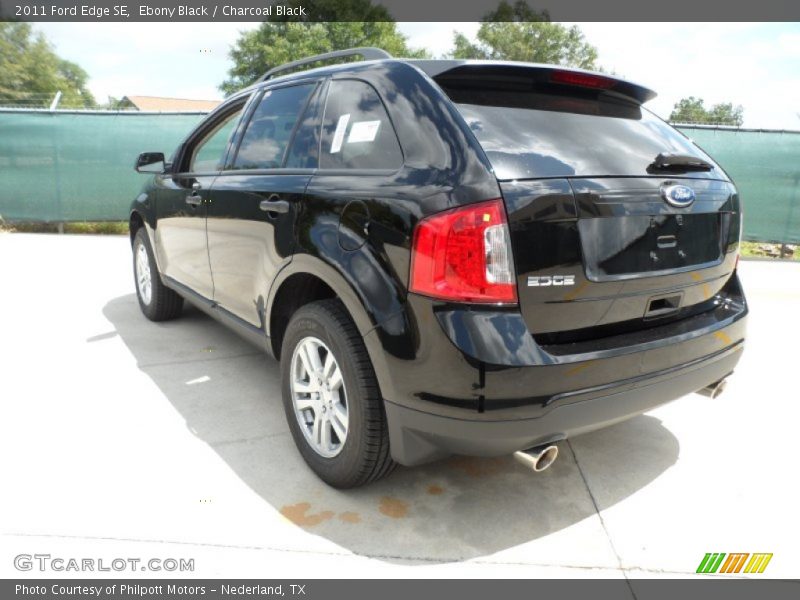 Ebony Black / Charcoal Black 2011 Ford Edge SE