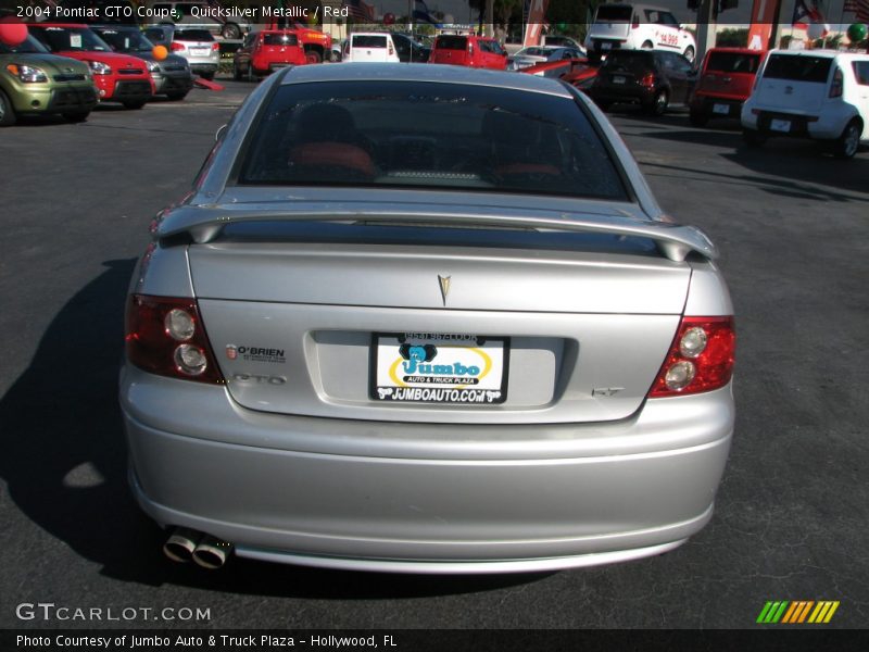 Quicksilver Metallic / Red 2004 Pontiac GTO Coupe