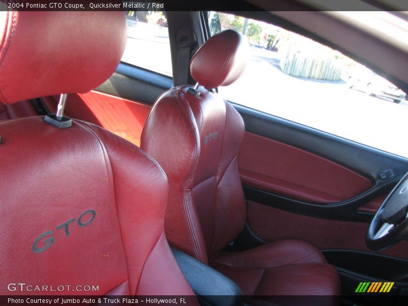 Quicksilver Metallic / Red 2004 Pontiac GTO Coupe