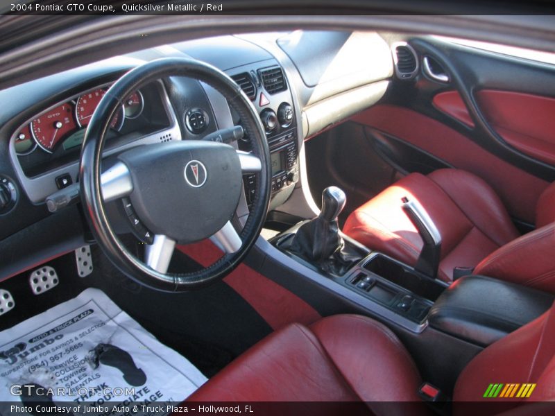 Quicksilver Metallic / Red 2004 Pontiac GTO Coupe