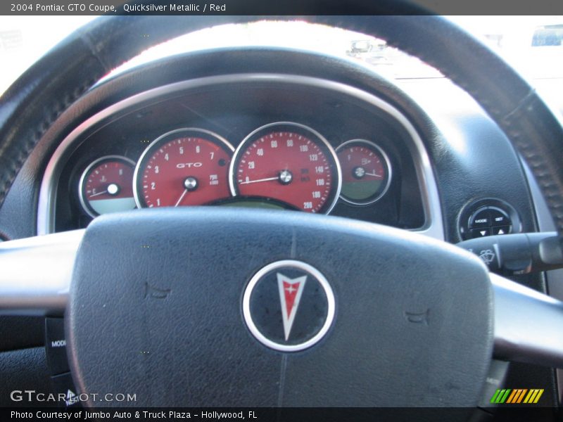 Quicksilver Metallic / Red 2004 Pontiac GTO Coupe