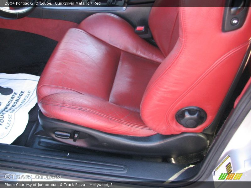 Quicksilver Metallic / Red 2004 Pontiac GTO Coupe