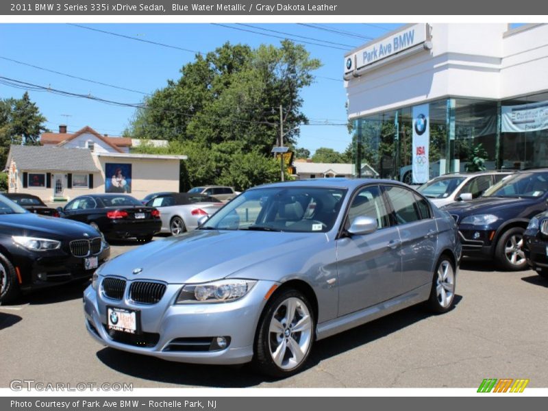 Blue Water Metallic / Gray Dakota Leather 2011 BMW 3 Series 335i xDrive Sedan