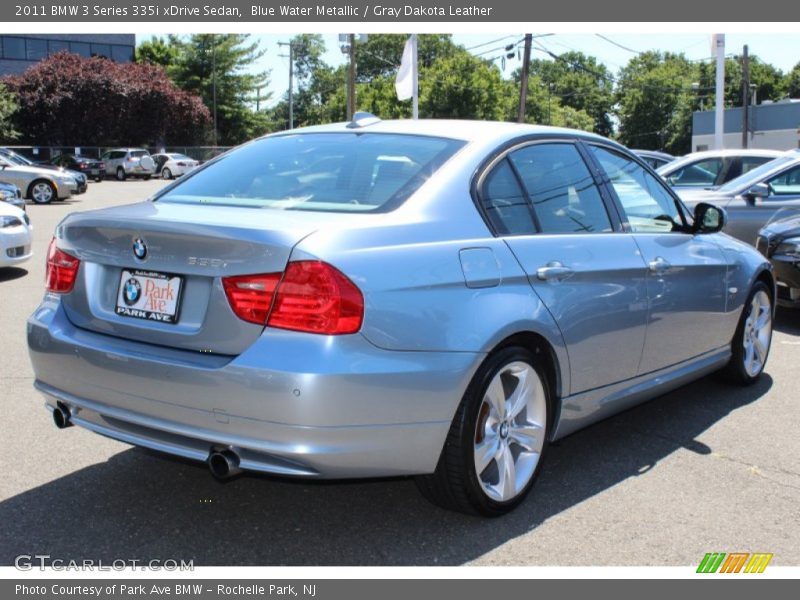 Blue Water Metallic / Gray Dakota Leather 2011 BMW 3 Series 335i xDrive Sedan