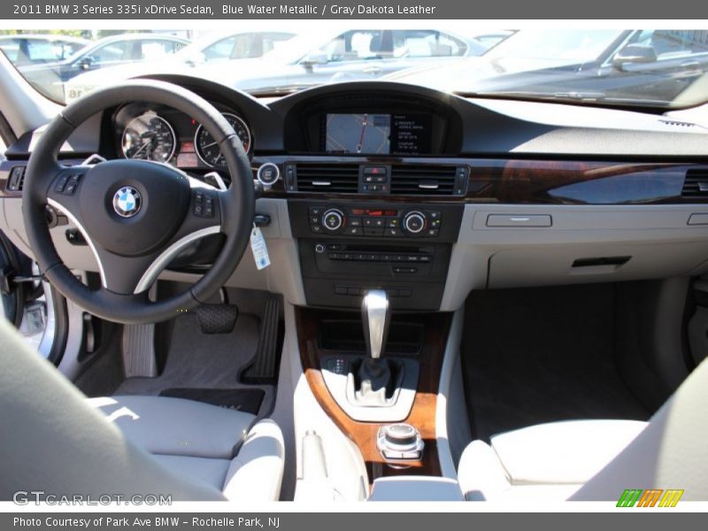Blue Water Metallic / Gray Dakota Leather 2011 BMW 3 Series 335i xDrive Sedan