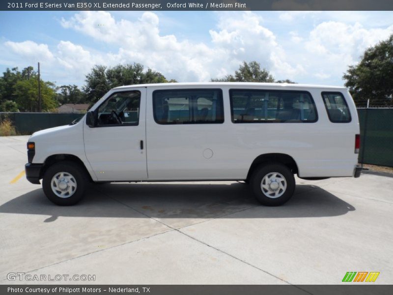 Oxford White / Medium Flint 2011 Ford E Series Van E350 XL Extended Passenger
