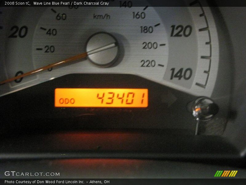 Wave Line Blue Pearl / Dark Charcoal Gray 2008 Scion tC