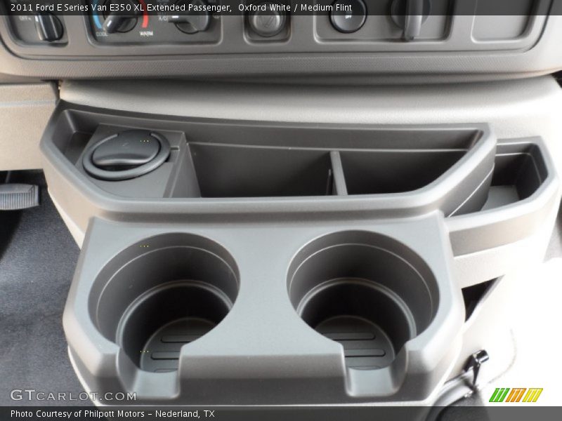 Oxford White / Medium Flint 2011 Ford E Series Van E350 XL Extended Passenger