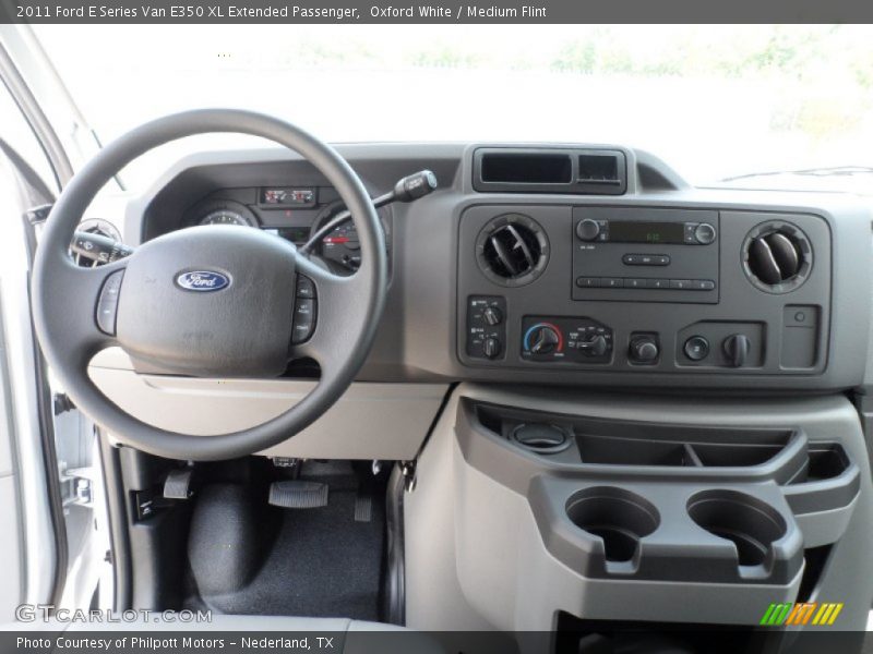 Dashboard of 2011 E Series Van E350 XL Extended Passenger