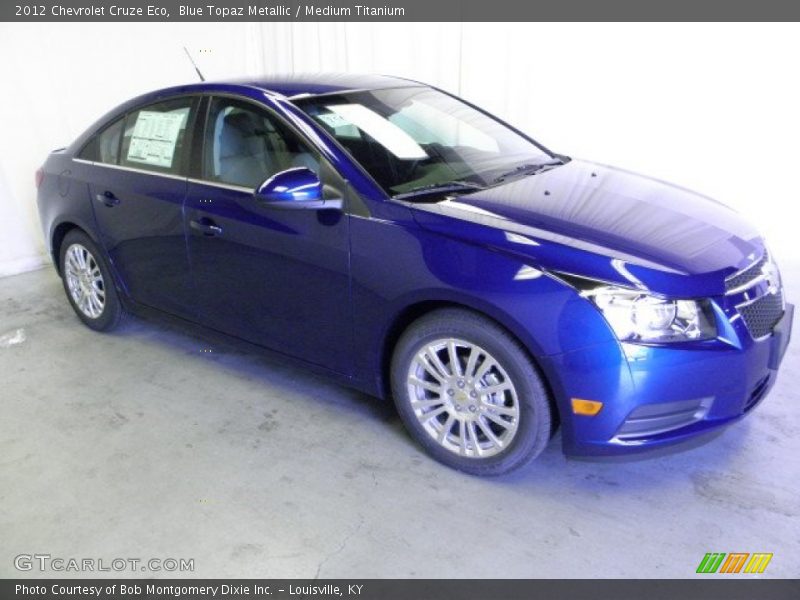 Blue Topaz Metallic / Medium Titanium 2012 Chevrolet Cruze Eco