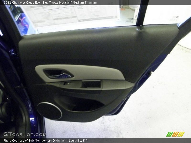 Blue Topaz Metallic / Medium Titanium 2012 Chevrolet Cruze Eco
