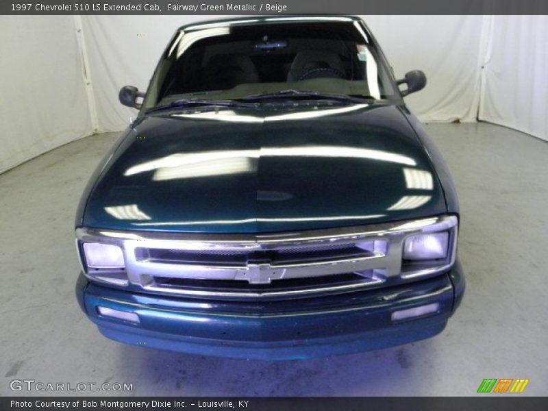 Fairway Green Metallic / Beige 1997 Chevrolet S10 LS Extended Cab