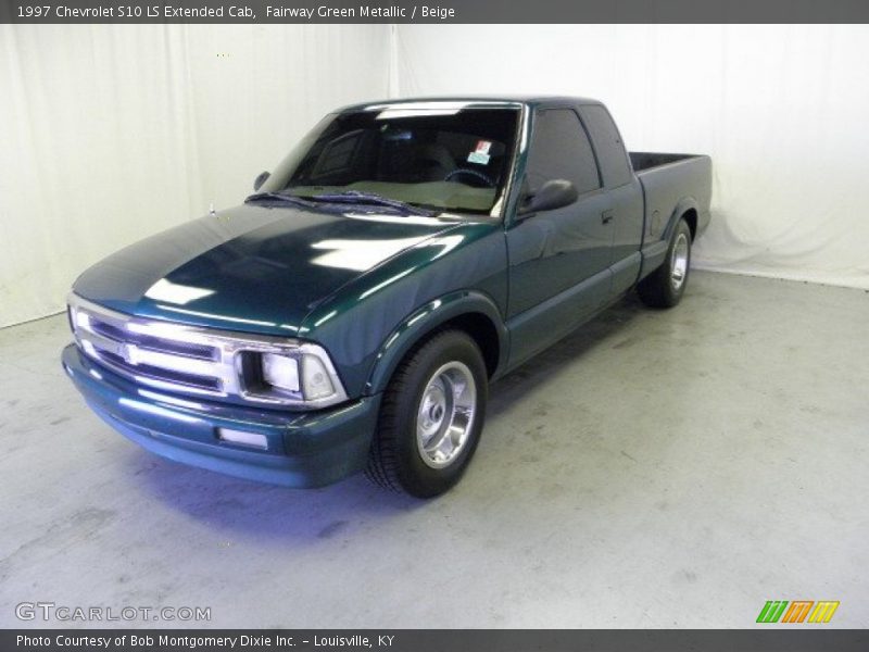 Fairway Green Metallic / Beige 1997 Chevrolet S10 LS Extended Cab