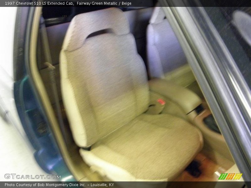 Fairway Green Metallic / Beige 1997 Chevrolet S10 LS Extended Cab