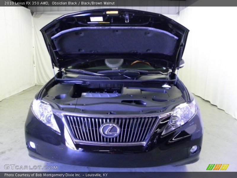 Obsidian Black / Black/Brown Walnut 2010 Lexus RX 350 AWD