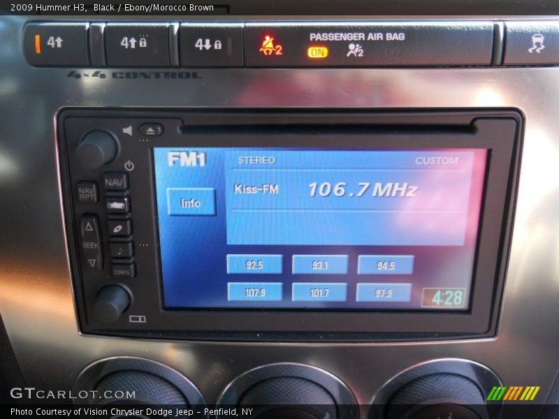 Black / Ebony/Morocco Brown 2009 Hummer H3