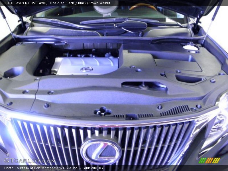 Obsidian Black / Black/Brown Walnut 2010 Lexus RX 350 AWD