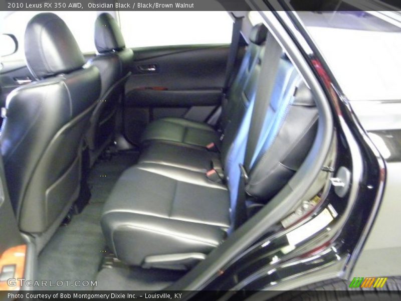 Obsidian Black / Black/Brown Walnut 2010 Lexus RX 350 AWD