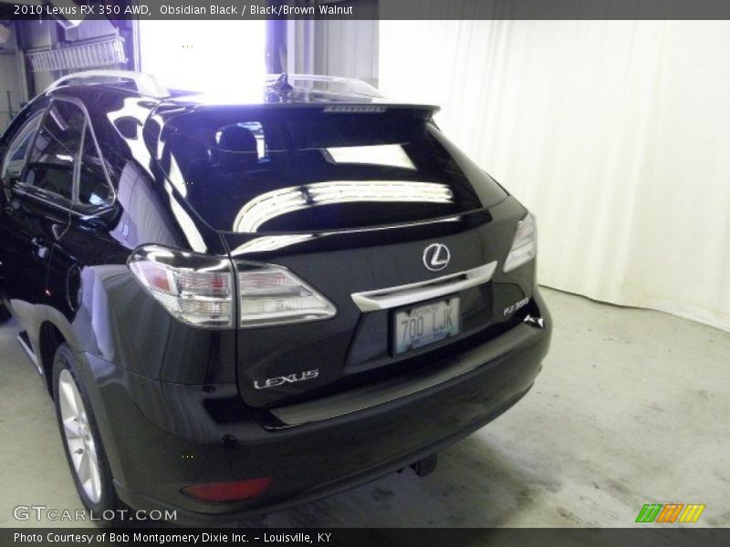 Obsidian Black / Black/Brown Walnut 2010 Lexus RX 350 AWD