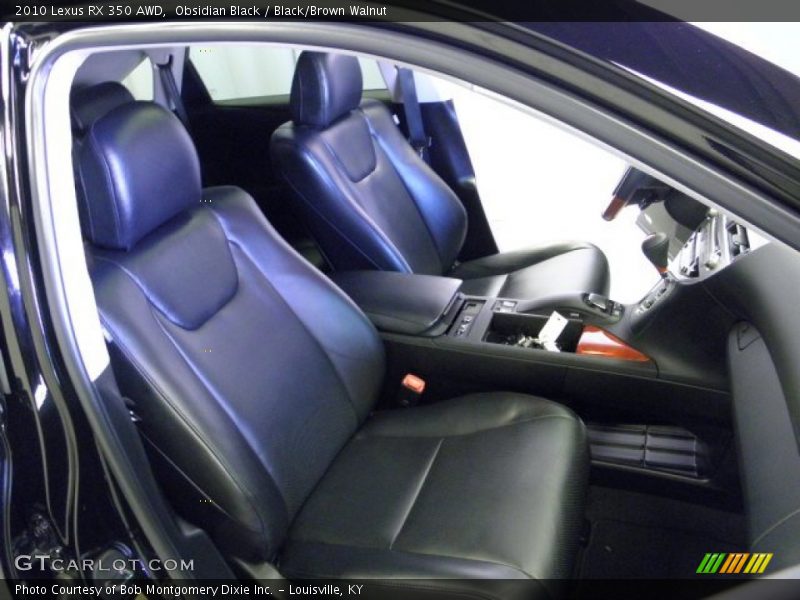 Obsidian Black / Black/Brown Walnut 2010 Lexus RX 350 AWD