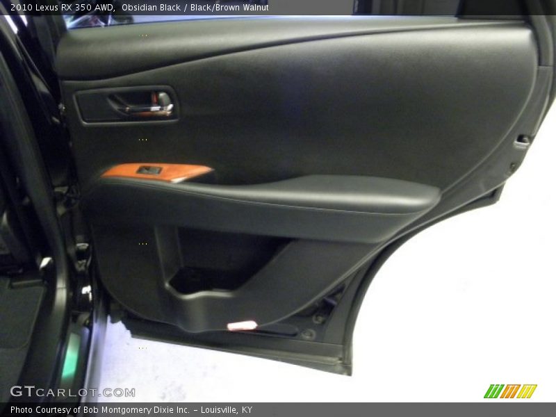 Obsidian Black / Black/Brown Walnut 2010 Lexus RX 350 AWD