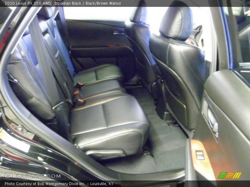 Obsidian Black / Black/Brown Walnut 2010 Lexus RX 350 AWD