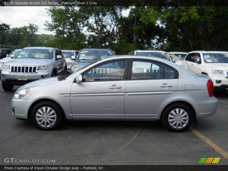 Platinum Silver / Gray 2006 Hyundai Accent GLS Sedan
