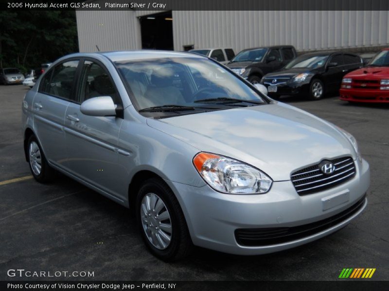 Platinum Silver / Gray 2006 Hyundai Accent GLS Sedan