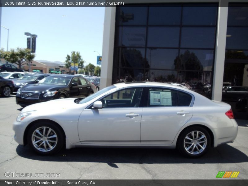 Liquid Platinum Silver / Graphite 2008 Infiniti G 35 Journey Sedan