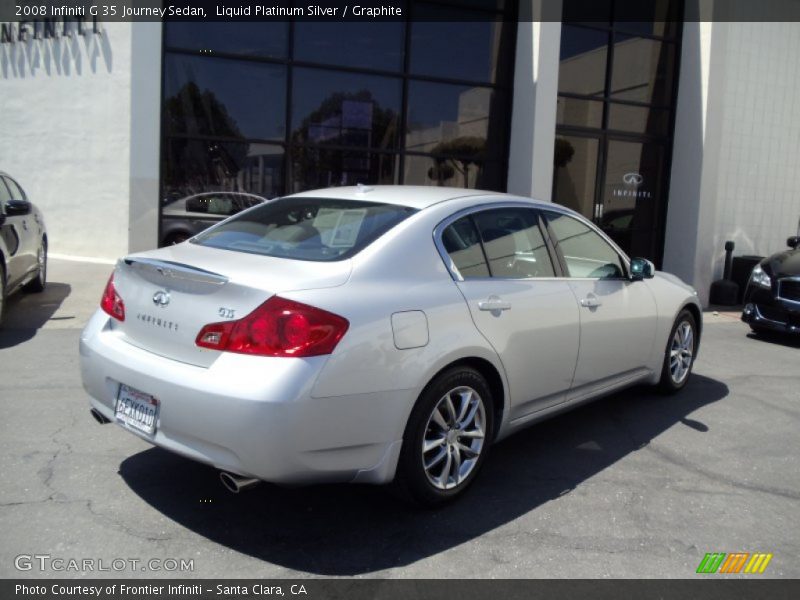 Liquid Platinum Silver / Graphite 2008 Infiniti G 35 Journey Sedan