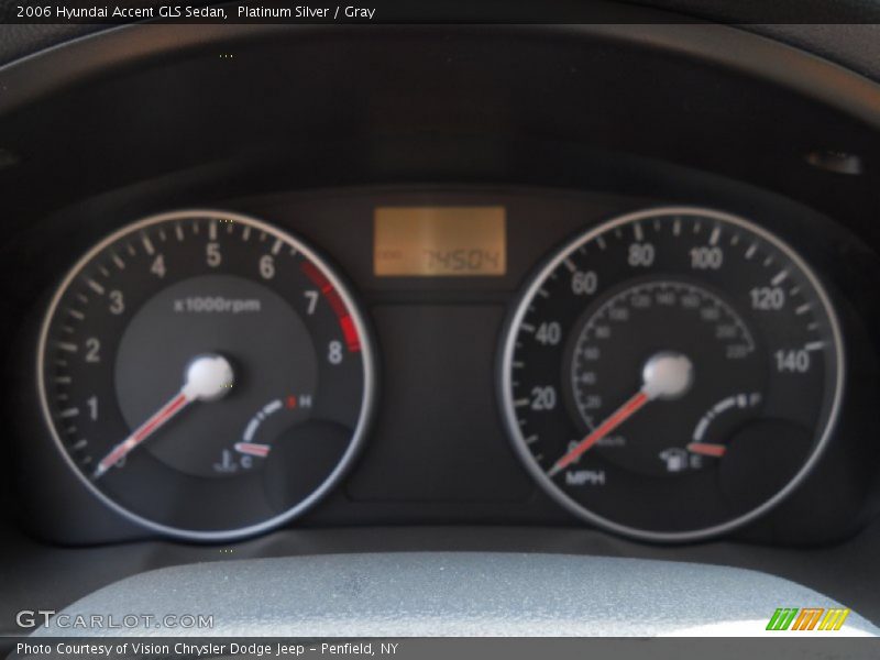 Platinum Silver / Gray 2006 Hyundai Accent GLS Sedan